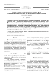 Модель влияния коэффициента поглощения среды на оптоакустический сигнал при различных концентрациях глюкозы и уровня сатурации