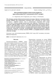 Фотолюминесценция полиметилметакрилата при возбуждении KrCl эксилампой и KrCl лазером