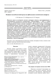 Влияние околообъектовой среды на орбитальные космические аппараты