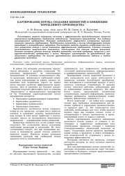 КАРТИРОВАНИЕ ПОТОКА СОЗДАНИЯ ЦЕННОСТЕЙ В КОНЦЕПЦИИ "БЕРЕЖЛИВОГО ПРОИЗВОДСТВА"