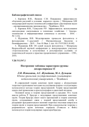 ПОСТРОЕНИЕ ТАБЛИЦЫ ХАРАКТЕРОВ ГРУППЫ ДИЭДРА ПОРЯДКА 12
