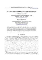 GRAPHICAL PROPERTIES OF CLUSTERED GRAPHS