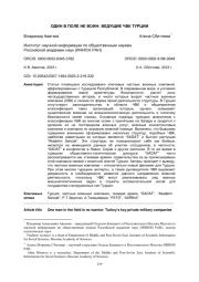 ОДИН В ПОЛЕ НЕ ВОИН: ВЕДУЩИЕ ЧВК ТУРЦИИ