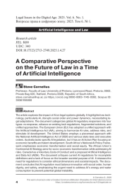 A Comparative Perspective on the Future of Law in a Time of Artificial Intelligence