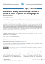 Metaphorical framing of sad and happy narratives in Jordanian Arabic: A cognitive-discursive perspective