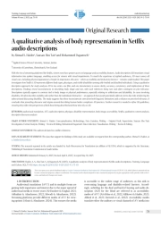 A qualitative analysis of body representation in Netflix audio descriptions