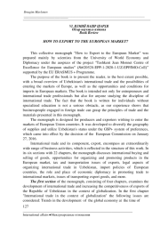 EVROPA BOZORIGA QANDAY EKSPORT QILISH KERAK?