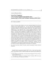 Seven New Fragments of the Sanskrit Saddharmapuṇḍarīka-sūtra (manuscript SI 6781) in the Serindia Collection (IOM, RAS)1