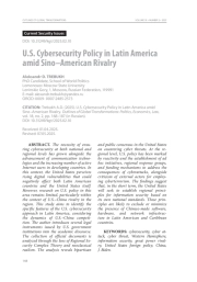 Политика США в области информационной безопасности в Латинской Америке в контексте американо-китайского соперничества