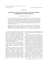 ПОЛЕВИЧКА АМУРСКАЯ (ERAGROSTIS AMURENSIS PROB.) - НОВЫЙ ВИД ВО ФЛОРЕ ДОНБАССА