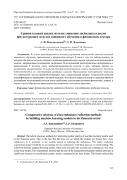 СРАВНИТЕЛЬНЫЙ АНАЛИЗ МЕТОДОВ СНИЖЕНИЯ ДИСБАЛАНСА КЛАССОВ ПРИ ПОСТРОЕНИИ МОДЕЛЕЙ МАШИННОГО ОБУЧЕНИЯ В ФИНАНСОВОМ СЕКТОРЕ