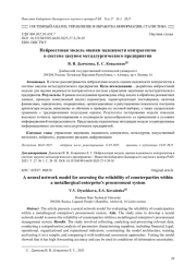 НЕЙРОСЕТЕВАЯ МОДЕЛЬ ОЦЕНКИ НАДЕЖНОСТИ КОНТРАГЕНТОВ В СИСТЕМЕ ЗАКУПОК МЕТАЛЛУРГИЧЕСКОГО ПРЕДПРИЯТИЯ