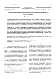 Токовые слои и фракталоподобные агрегаты в прикатодной плазме дугового разряда
