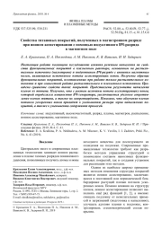 Свойства титановых покрытий, полученных в магнетронном разряде при ионном ассистировании с помощью индуктивного ВЧ-разряда в магнитном поле