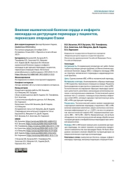 Влияние ишемической болезни сердца и инфаркта миокарда на деструкцию перикарда у пациентов, перенесших операцию Озаки