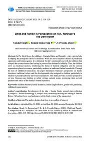 Ребенок и семья в романе Р. к. Нараяна «Темная комната»