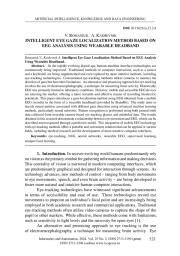 INTELLIGENT EYE GAZE LOCALIZATION METHOD BASED ON EEG ANALYSIS USING WEARABLE HEADBAND