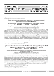 ЭПИДЕМИОЛОГИЧЕСКАЯ СИТУАЦИЯ ПО ПРИРОДНО-ОЧАГОВЫМ ИНФЕКЦИЯМ В ВОЛГОГРАДСКОЙ ОБЛАСТИ В 2022 ГОДУ