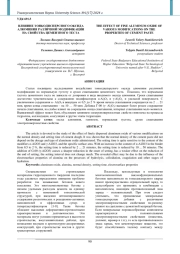 ВЛИЯНИЕ ТОНКОДИСПЕРСНОГО ОКСИДА АЛЮМИНИЯ РАЗЛИЧНОЙ МОДИФИКАЦИИ НА СВОЙСТВА ЦЕМЕНТНОГО ТЕСТА