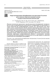 Энергодисперсионная абсорбционная спектроскопия K-скачков   рентгеновского фотопоглощения ксенона для рентгенологической диагностики