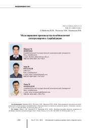 МОДЕЛИРОВАНИЕ ПРОИЗВОДСТВА ВОЗОБНОВЛЯЕМОЙ ЭЛЕКТРОЭНЕРГИИ В АЗЕРБАЙДЖАНЕ