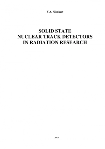 SOLID STATE
NUCLEAR TRACK DETECTORS
IN RADIATION RESEARCH