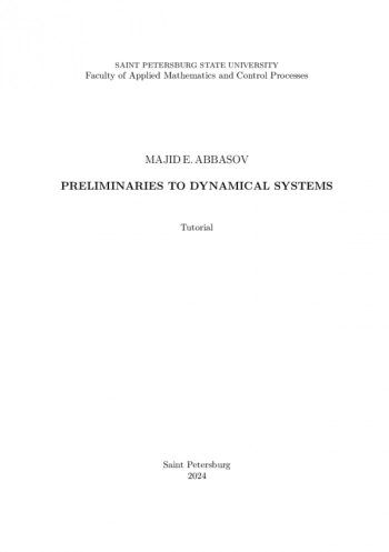 PRELIMINARIES TO DYNAMICAL SYSTEMS