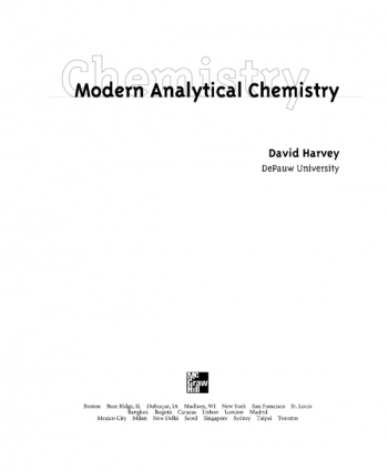 Modern Analytic Chemistry