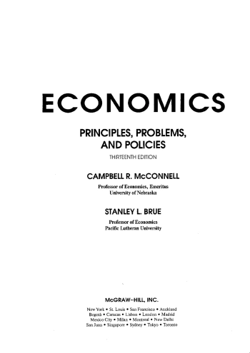 Экономикс: принципы, проблемы и политика